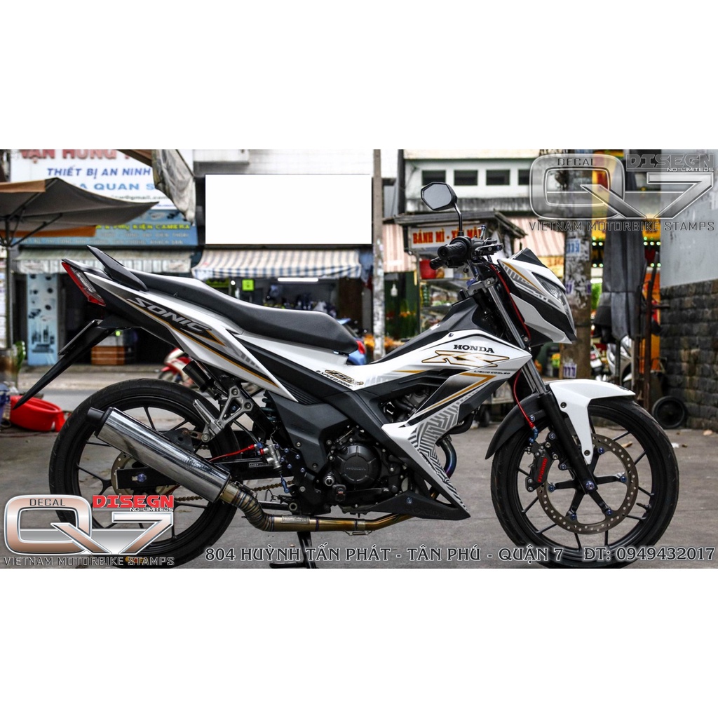 Tem Rời SONIC 150 Trắng - decalq7