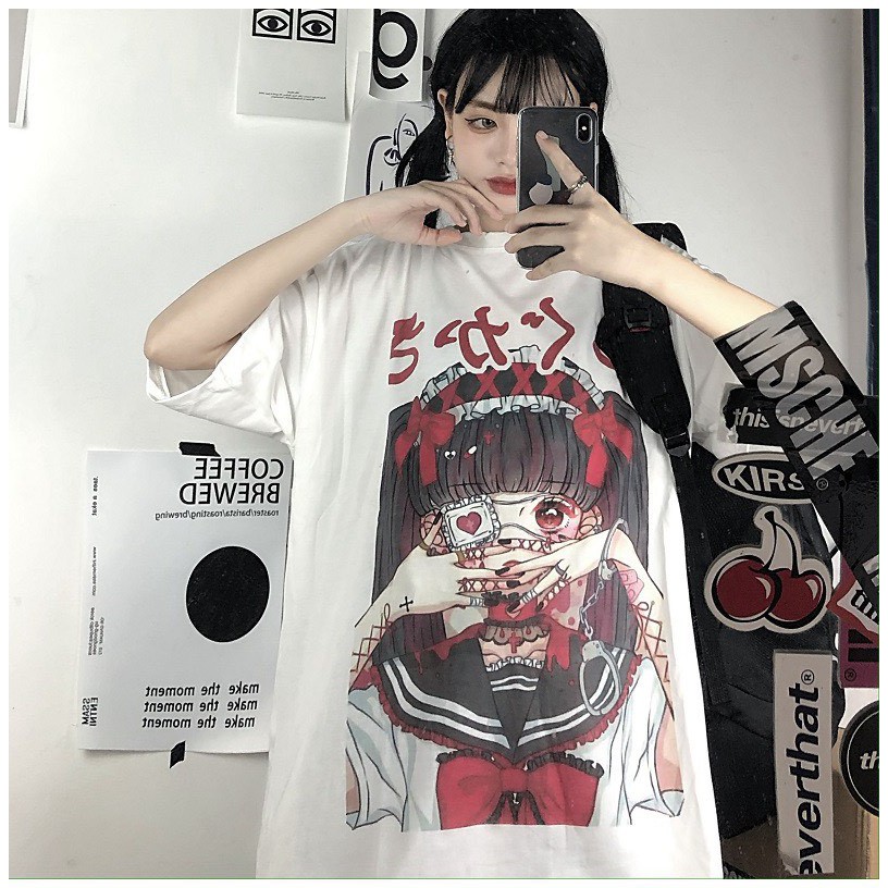 Áo thun tay lỡ Unisex NEKOSG, áo phông form rộng ATL46