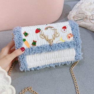 TÚI HANDMADE TỰ ĐAN KÈM PIN LOGO SỪNG HƯƠU MÃ 21 ❤