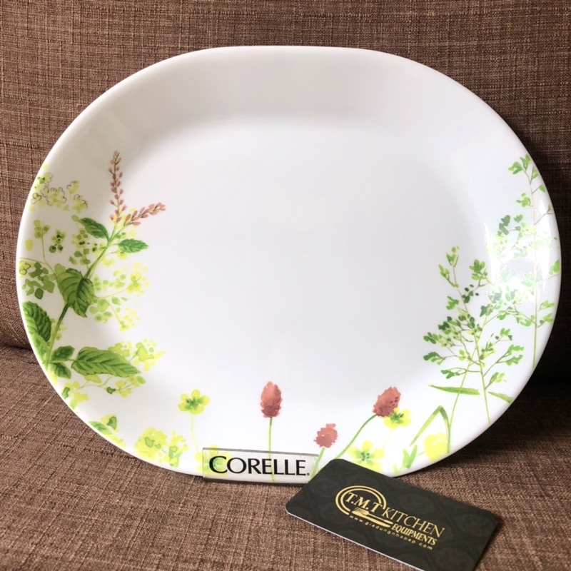 Dĩa Oval Thủy Tinh Mỹ Corelle Provence Garden 32cm 611-PVG-LP