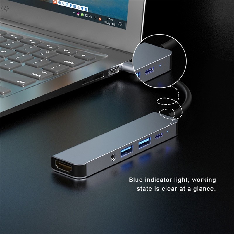 Bộ Chuyển Đổi Usb Type C Sang 4k Hdmi-Adapter 3.5mm Usb C Sang Usb 3.0 Type-C Pd | BigBuy360 - bigbuy360.vn