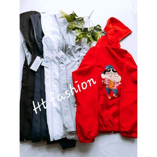 Áo khoát dù nam nữ in hình cusin