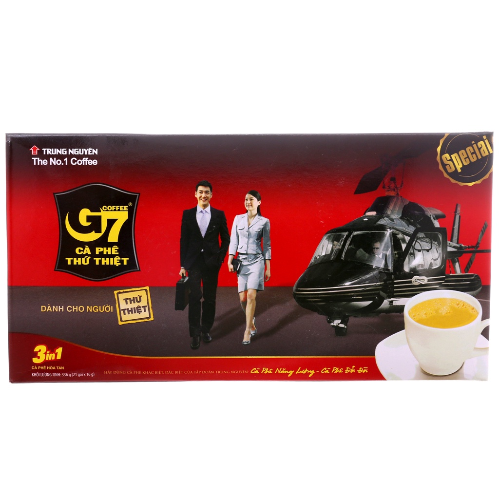 CÀ PHÊ SỮA HÒA TAN G7 TRUNG NGUYÊN 3 IN 1 - HỘP 336G / HỘP 288G / BỊCH 800G
