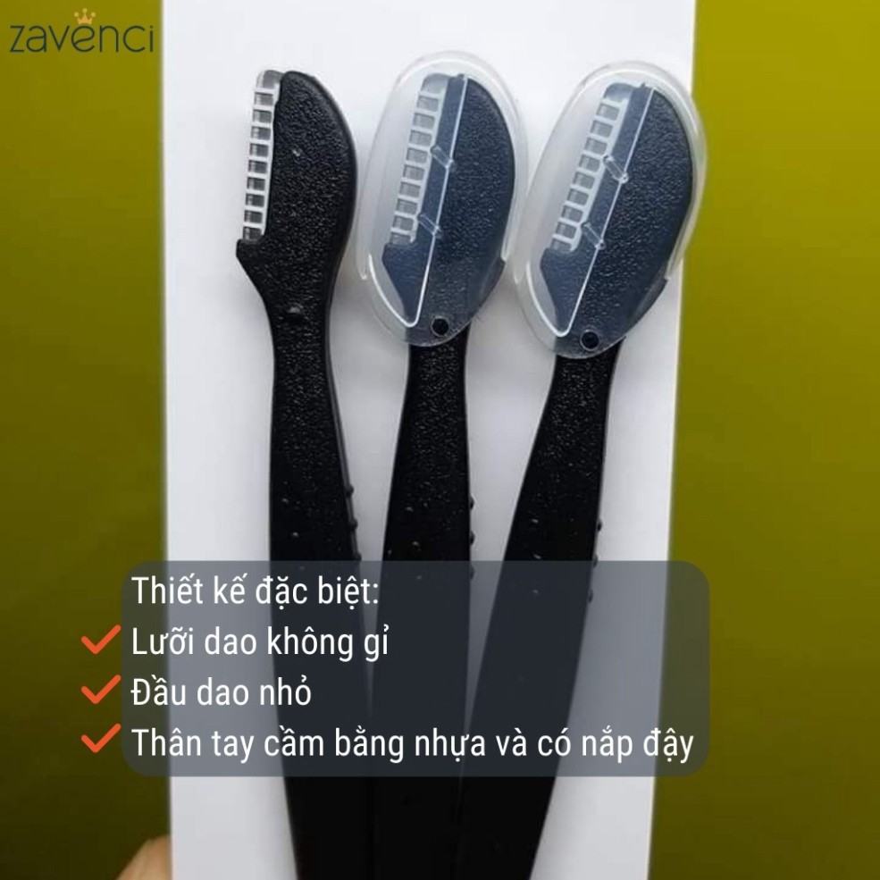 Dao Cạo Lông Mày KAI Groom Eyebrow Razor Lưỡi Dao Không Gỉ Hàng Chính Hãng Nội Địa Nhật (1 CÁI)