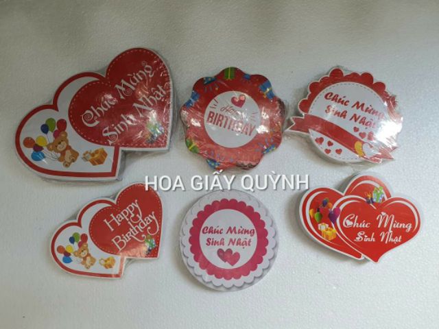 Chữ  chúc mừng sinh nhật