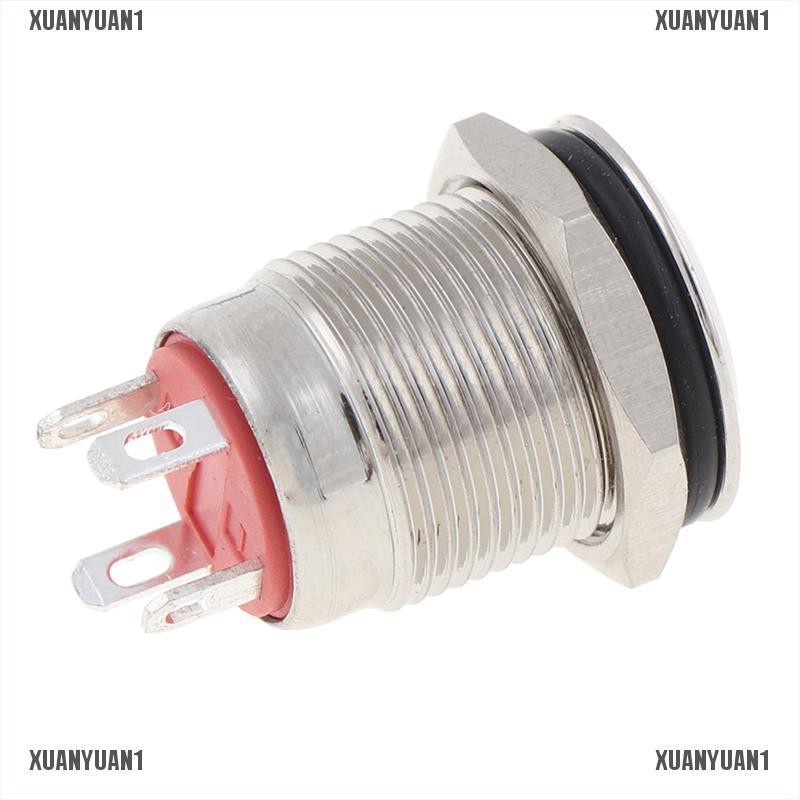[XUANYUAN1] Công Tắc Nút Nhấn Bằng Kim Loại 12MM 3v