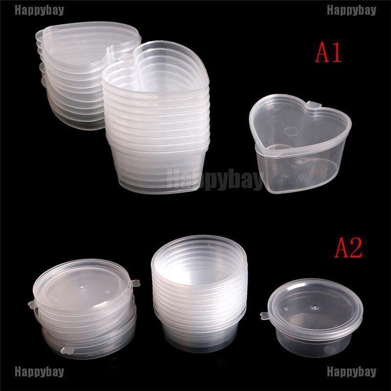 Bộ 10 Trái Tim Bằng Nhựa Trong Suốt Xinh Xắn