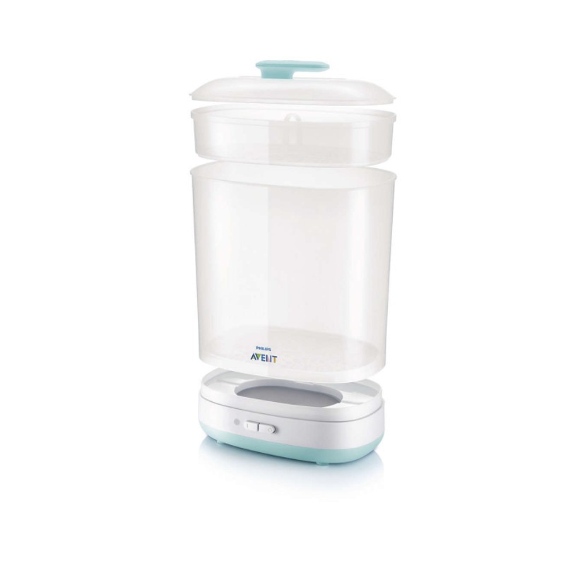 Máy tiệt trùng bình sữa bằng hơi nước Philips Avent SCF922/03 600W chứa được 5 bình sữa - Hàng chính hãng