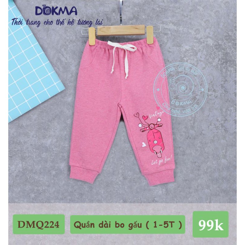 Quần dài bo gấu cho bé Dokma DMQ224 (1-5 tuổi)