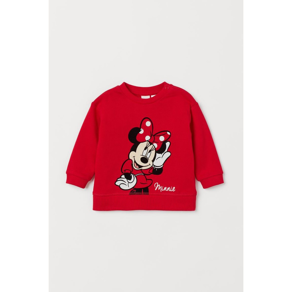 Áo nỉ Minnie bé gái HM UK săn SALE