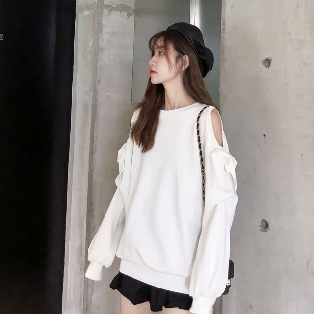 Áo nỉ khoét vai