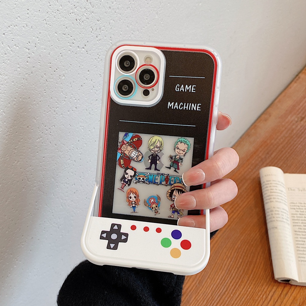 Ốp Lưng one piece Cho iphone 13promax 12pro 11 xsmax xr 7plus 8plus Vua Hải Tặc bảo vệ camera viền vuông