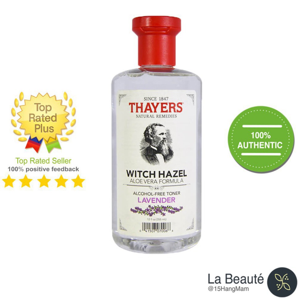 Thayers Alcohol-Free Toner Lavender Witch Hazel - Nước Cân Bằng Da, Không Cồn [89ml/355ml]