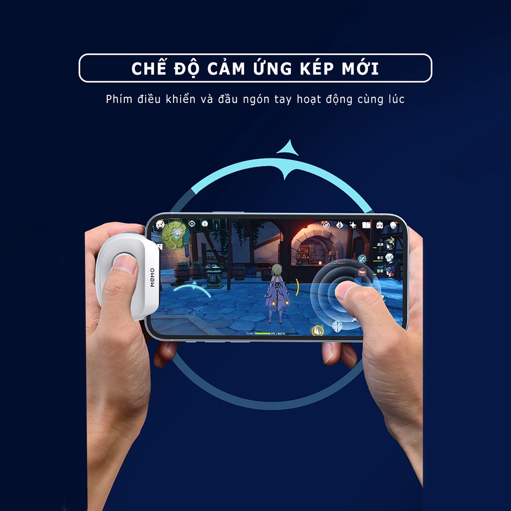 Tay cầm Memo MB01 chơi game điện thoại bluetooth - Joystick chơi game liên quân pubg