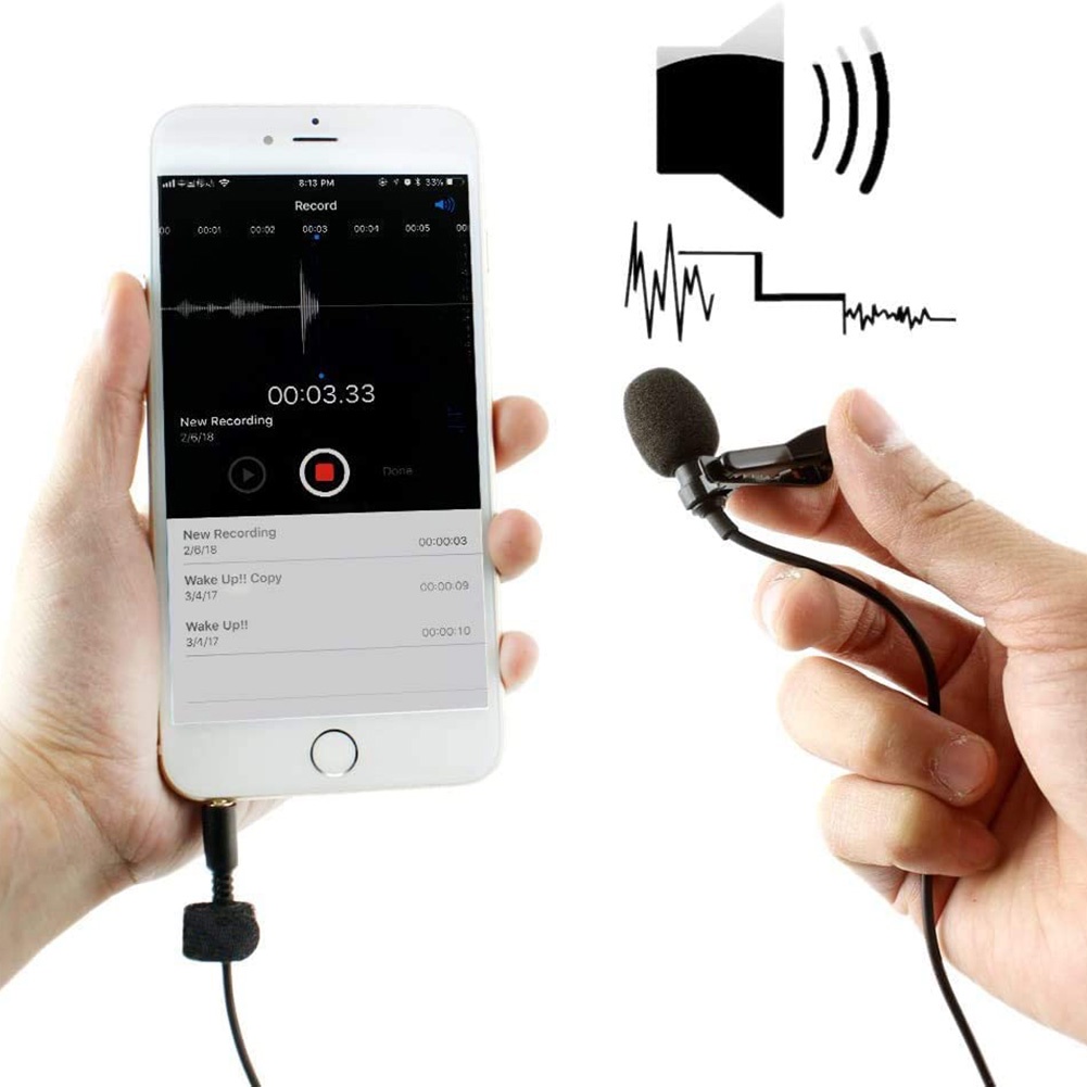 Micro minimicrophone có jack cắm 3.5mm thích hợp cho quay video YouTube