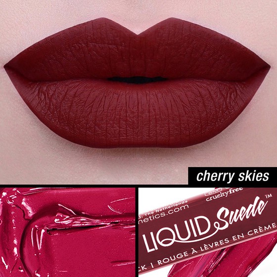 Son kem lì NYX Liquid Suede Cream Lipstick 03 Cherry Skies