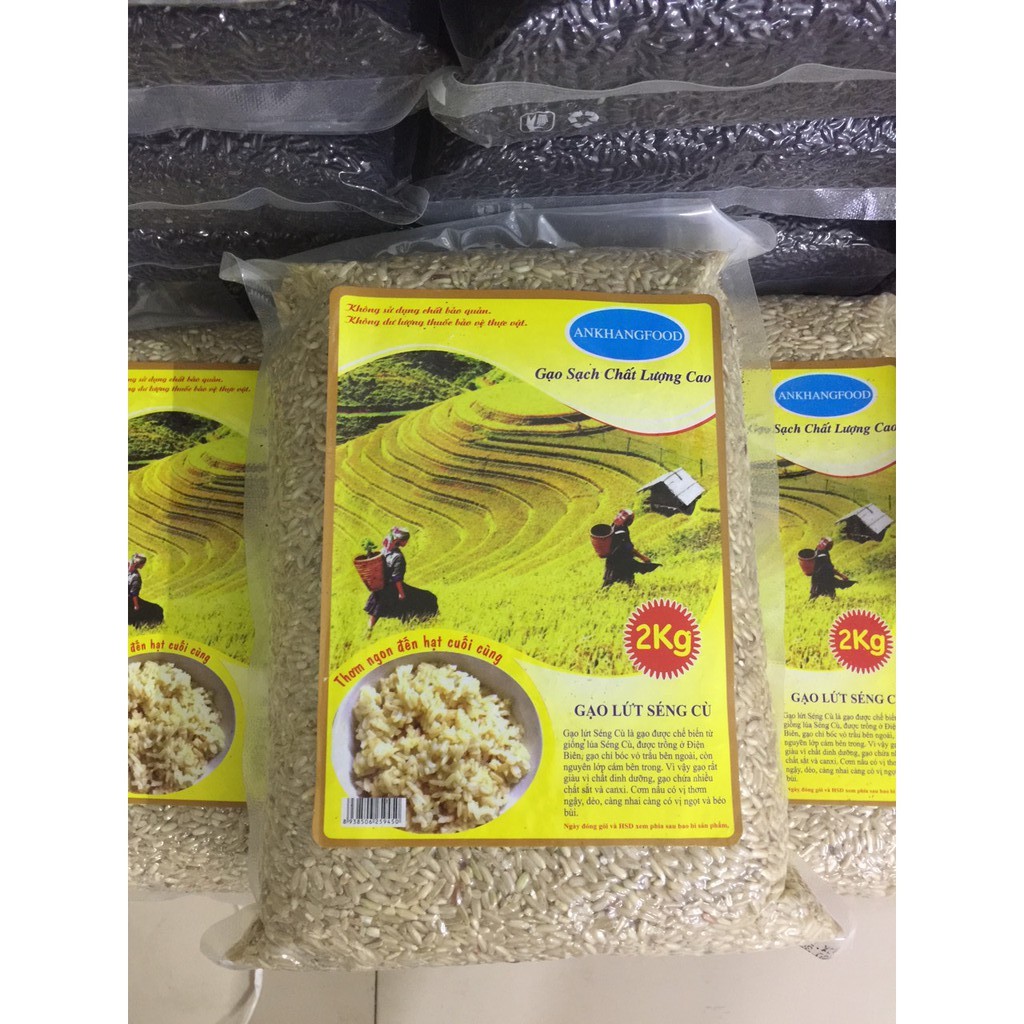 GẠO LỨT SÉNG CÙ ĐIỆN BIÊN HÚT CHÂN KHÔNG (GÓI 2KG)