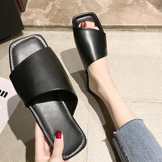 Dép Nữ Đế Bệt Siêu Phong Cách Mã LC_D4 Mũi Vuông Đẹp SL Có Hạn