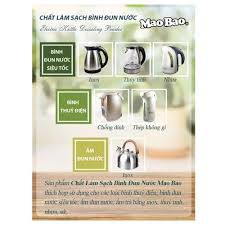 Chất Làm Sạch Bình Đun Nước, Ấm Siêu Tốc Mabao Gói 25g x 2 gói