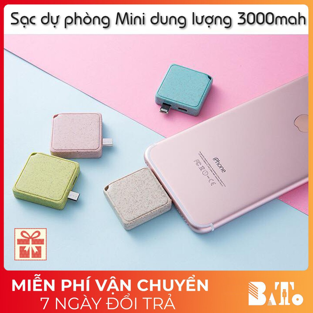 Sạc Dự Phòng Không Dây MINI - MINIV30- SIÊU ĐỘC ,TIỆN LỢI