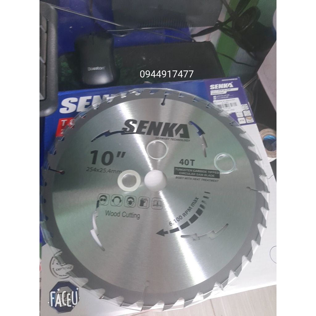 Lưỡi cưa hợp kim SENKA Cắt gỗ 254mm x 40 răng