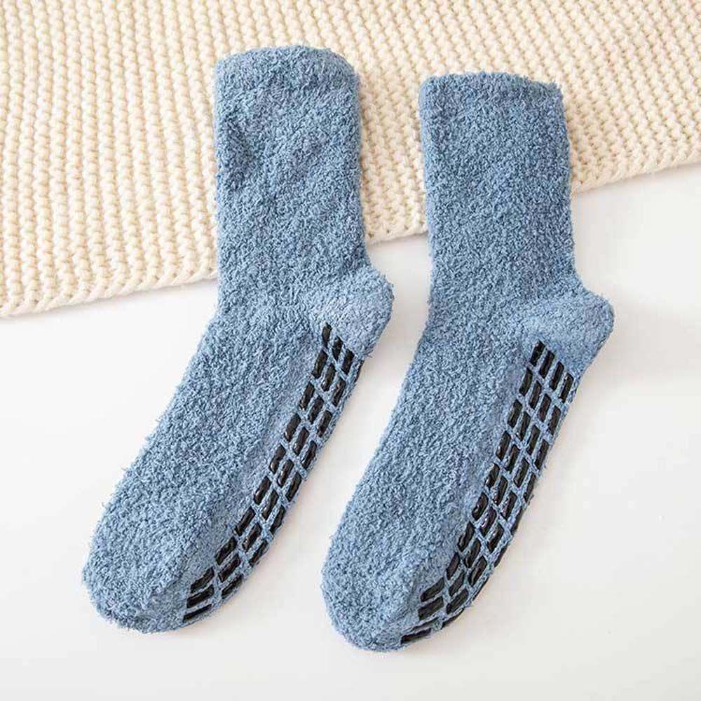 HARRIETT Vớ Lông Cừu San Hô Dày Dặn Thoáng Khí Màu Sắc Đơn Giản Chất Lượng Cao