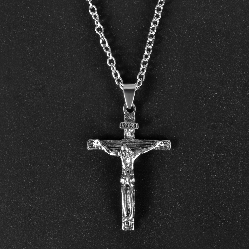 Dây chuyền inox mặt thánh giá chúa Jesus