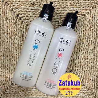 Dầu gội xả phục hồi, giữ màu, giảm rụng, kích mọc tóc chc gocolor 500mlx2