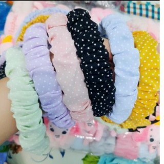 bờm cài tóc chấm bi..