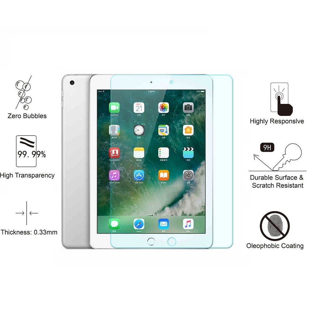 Kính cường lực 9H 7.9inch cho IPad Air Mini 1 2 3 4 5 7 8 Pro 11 10.5 9.7 10.2 Inch