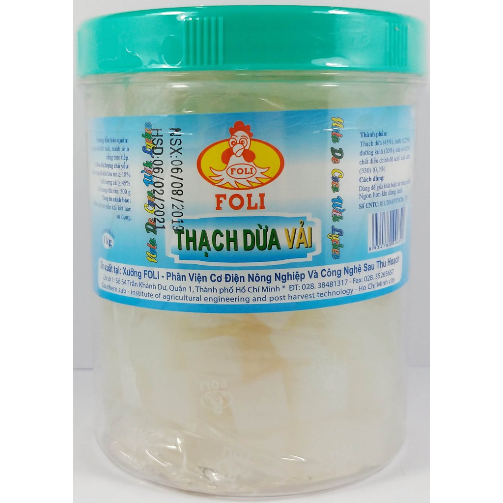 THẠCH DỪA VẢI HŨ 1KG