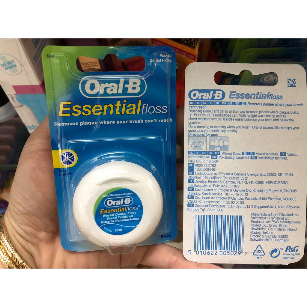 Chỉ Tơ Nha Khoa Oral-B Essential Floss 50m