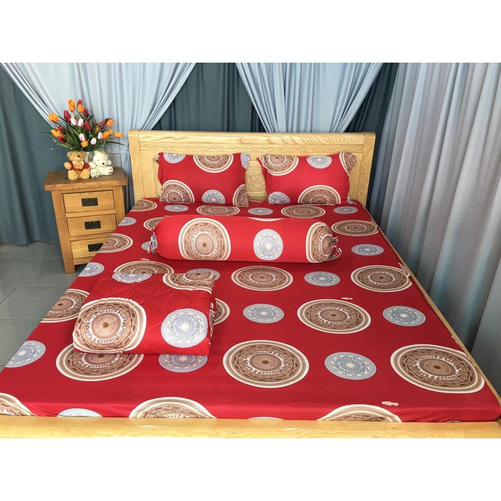 XẢ KHO trọn bộ drap +Mền thun Hàn Quốc siêu mát size 1m4 - IB xem mẫu mới - RẺ VÔ ĐỊCH