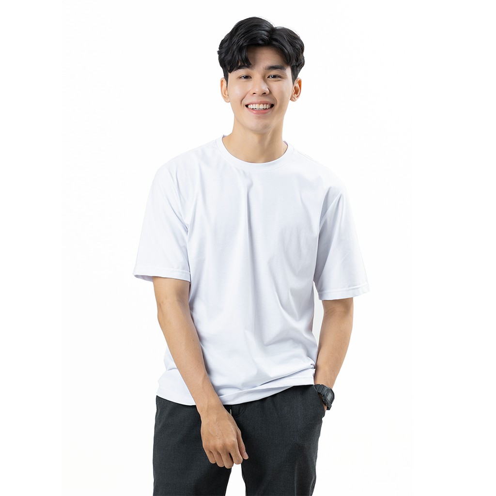 Áo Phông Nam Trơn Áo Ngắn Tay Không Cổ Basic - MENGO | BigBuy360 - bigbuy360.vn
