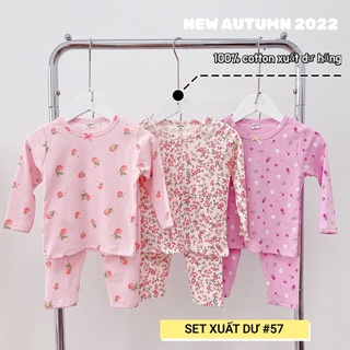 Set 3 bộ dài tay màu ngẫu nhiên cho bé