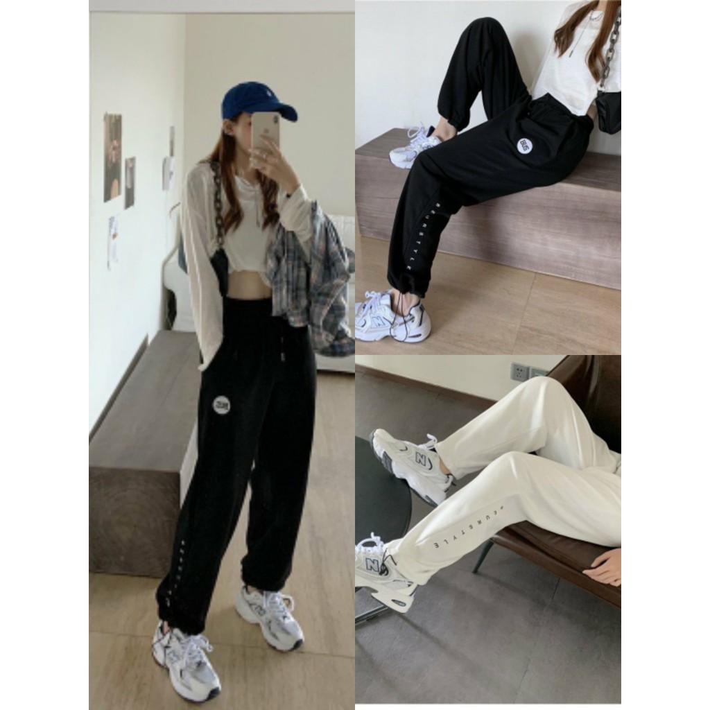 Quần Thun Jogger , Quần Jogger Chữ Thêu Bus 3 Màu HMC001