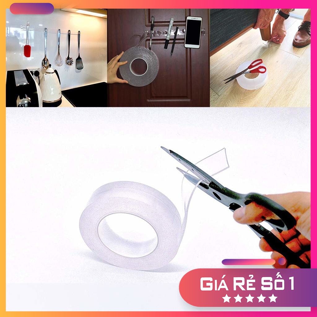 Băng keo 2 mặt siêu dính 3m - Băng dính 2 mặt dán tường