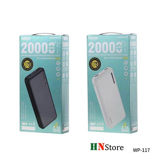 Sạc Dự Phòng [CHÍNH HÃNG] WK WP - 117 20000mAh cực bền &amp; ổn định