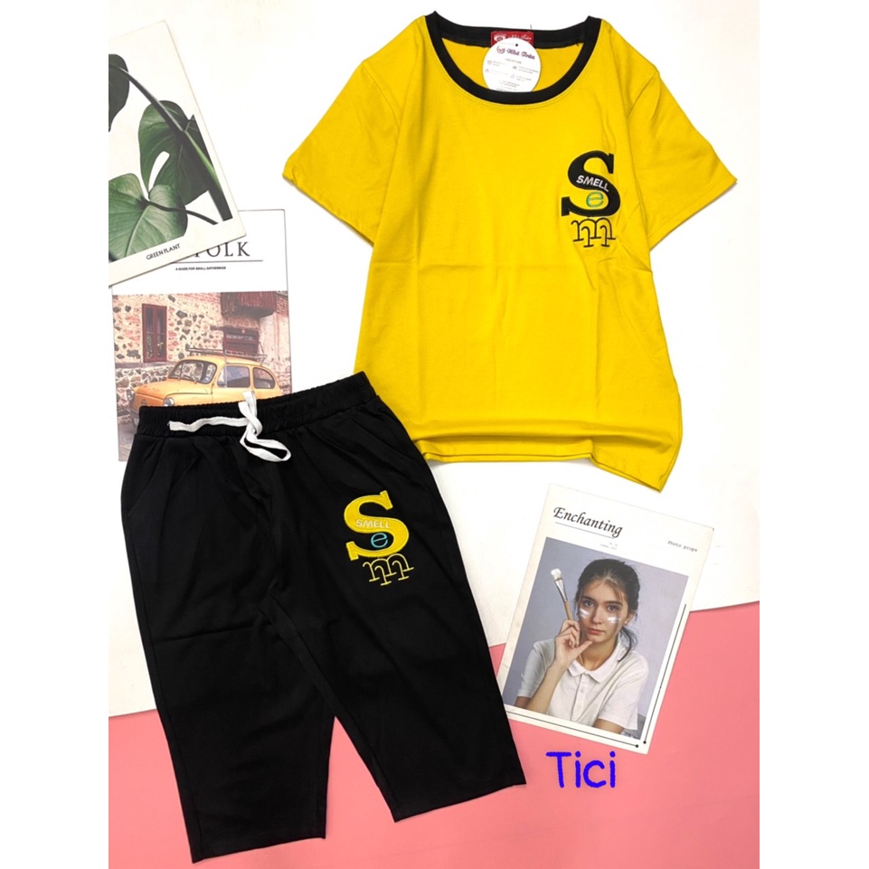 Đồ bộ nữ lững vải cotton tc thêu thời trang
