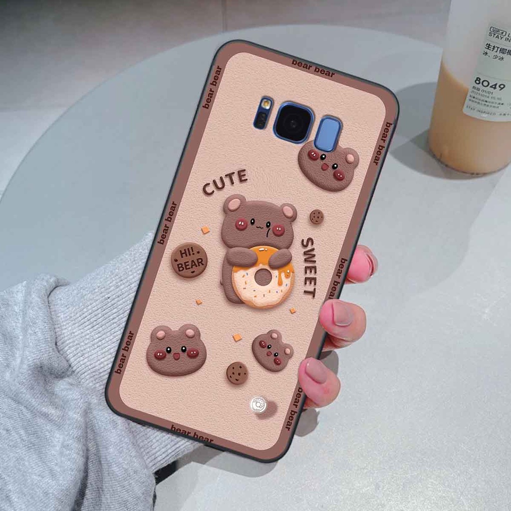 Ốp Samsung S8 / S8 Plus / S8+ bear brick, gấu đáng yêu, dễ thương