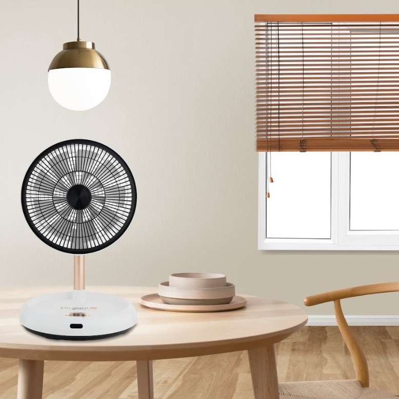 Quạt sạc tích điện gấp gọn Elegant Đức chạy 8h liên tục - Quạt tuần hoàn Phileo kèm điều khiển bảo hành 12 tháng - Befoy