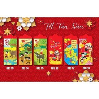[Tặng kèm] Combo 10  lì xì tết 2021 giá 8k