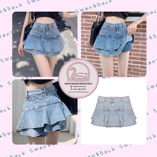 Chân váy jeans xoè bồng bềnh