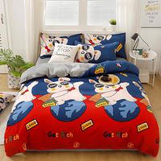 Bộ cotton poly nhập khẩu chó vui vẻ