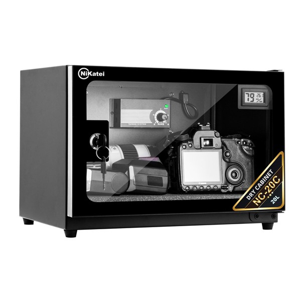 Tủ chống ẩm máy ảnh 20 Lít Nikatei NC-20C nhập khẩu CN Nhật Bản- bảo hành chính hãng 5 năm