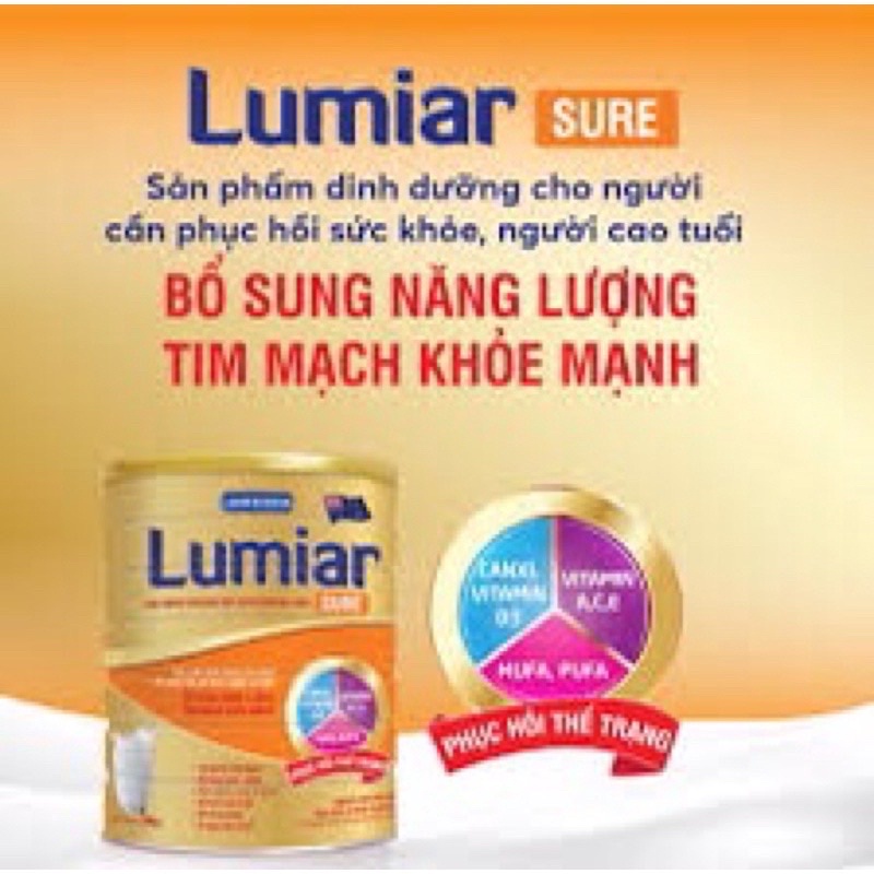 Tặng bộ nhà bếp - Sữa Lumiar sure lon 900g