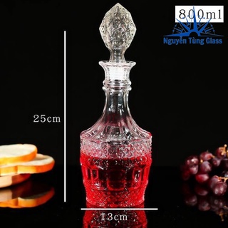 Chai Đựng Rượu Thuỷ Tinh Cao Cấp 800ML