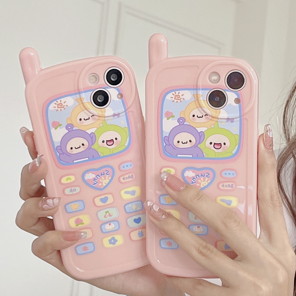 Ốp Điện Thoại Chống Sốc In Hình Teletubbies Dễ Thương Cho Iphone