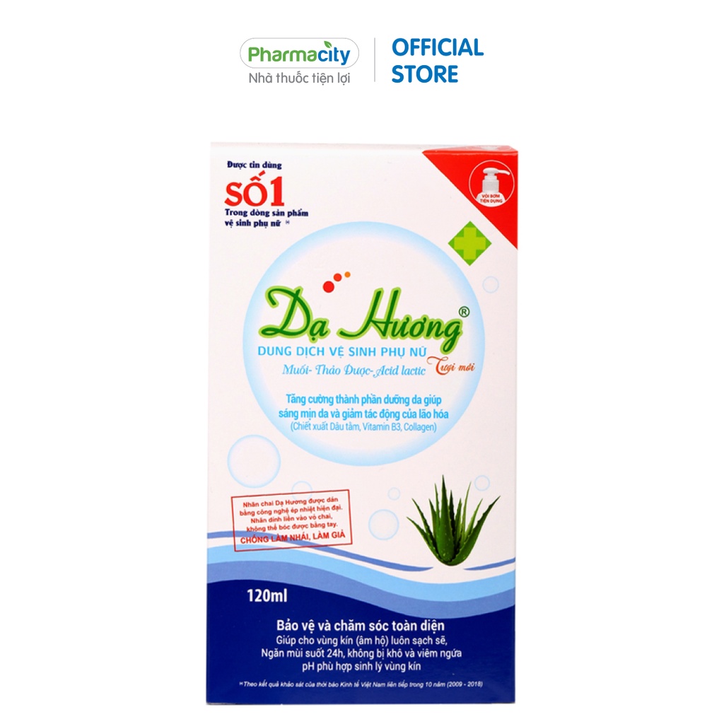 Dung dịch vệ sinh phụ nữ Dạ Hương (120ml)