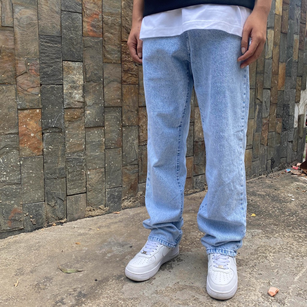 Quần FF LIGHT BLUE BAGGY JEANS | BigBuy360 - bigbuy360.vn